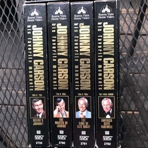 The Johnny Carson Collection The Late Night Show 4 VHS Complete Box Set